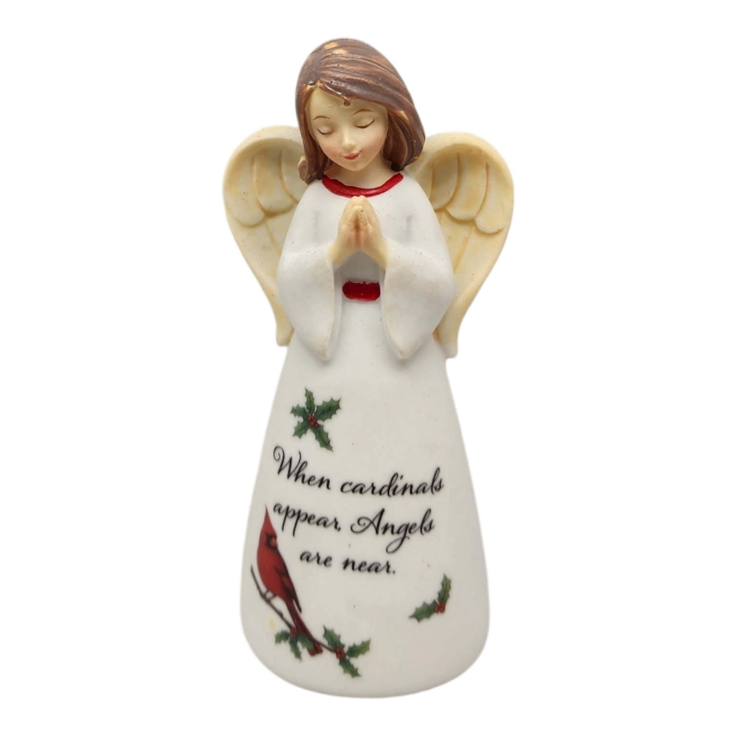 When Cardinals Appear Angel are Near Angel Figurine - 4 Inch