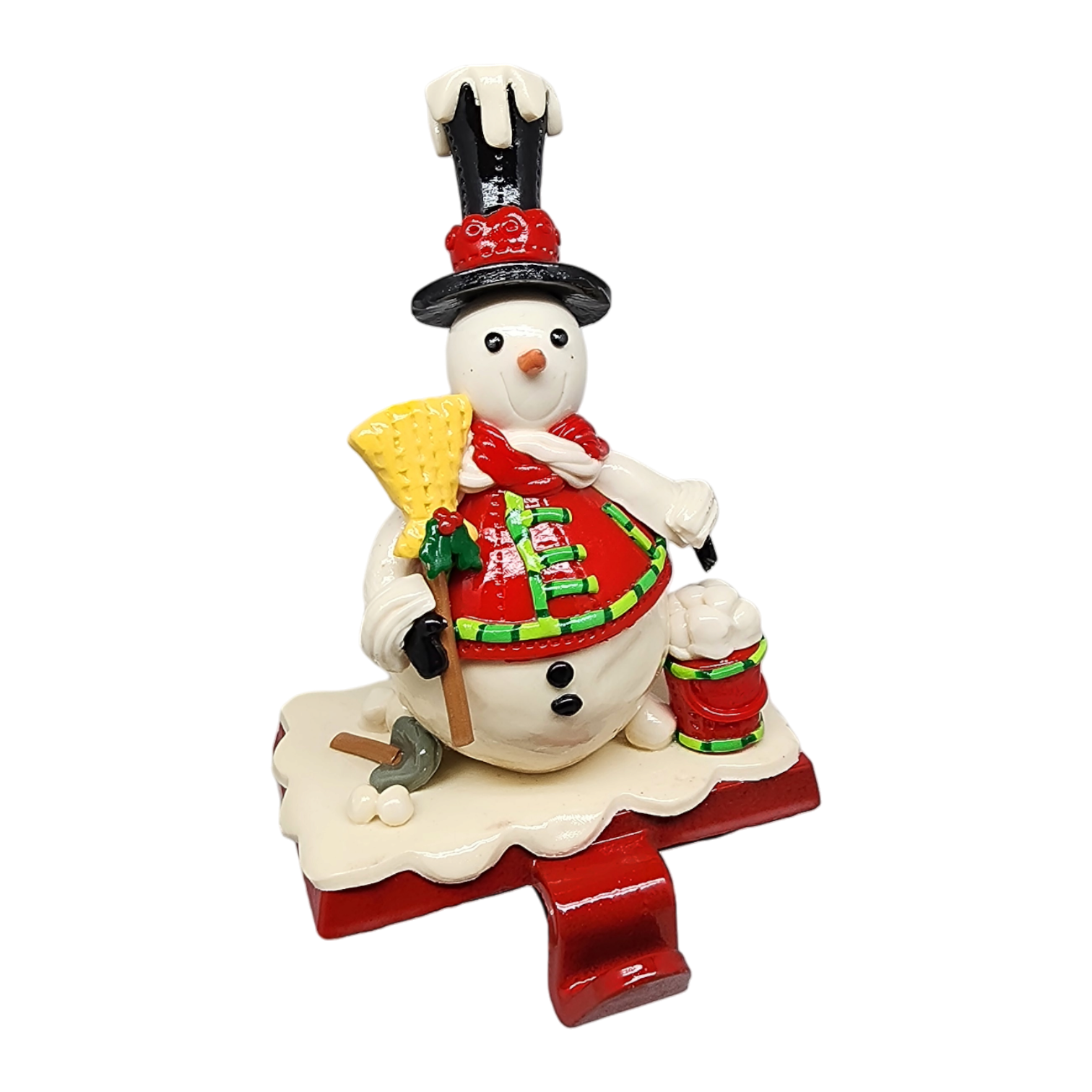 Whimsical Snowman Stocking Hanger