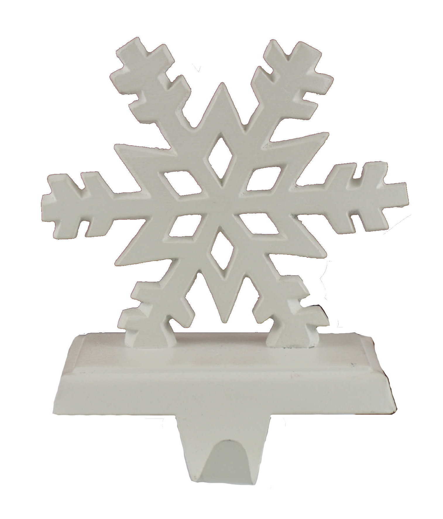 White Snowflake Stocking Hanger