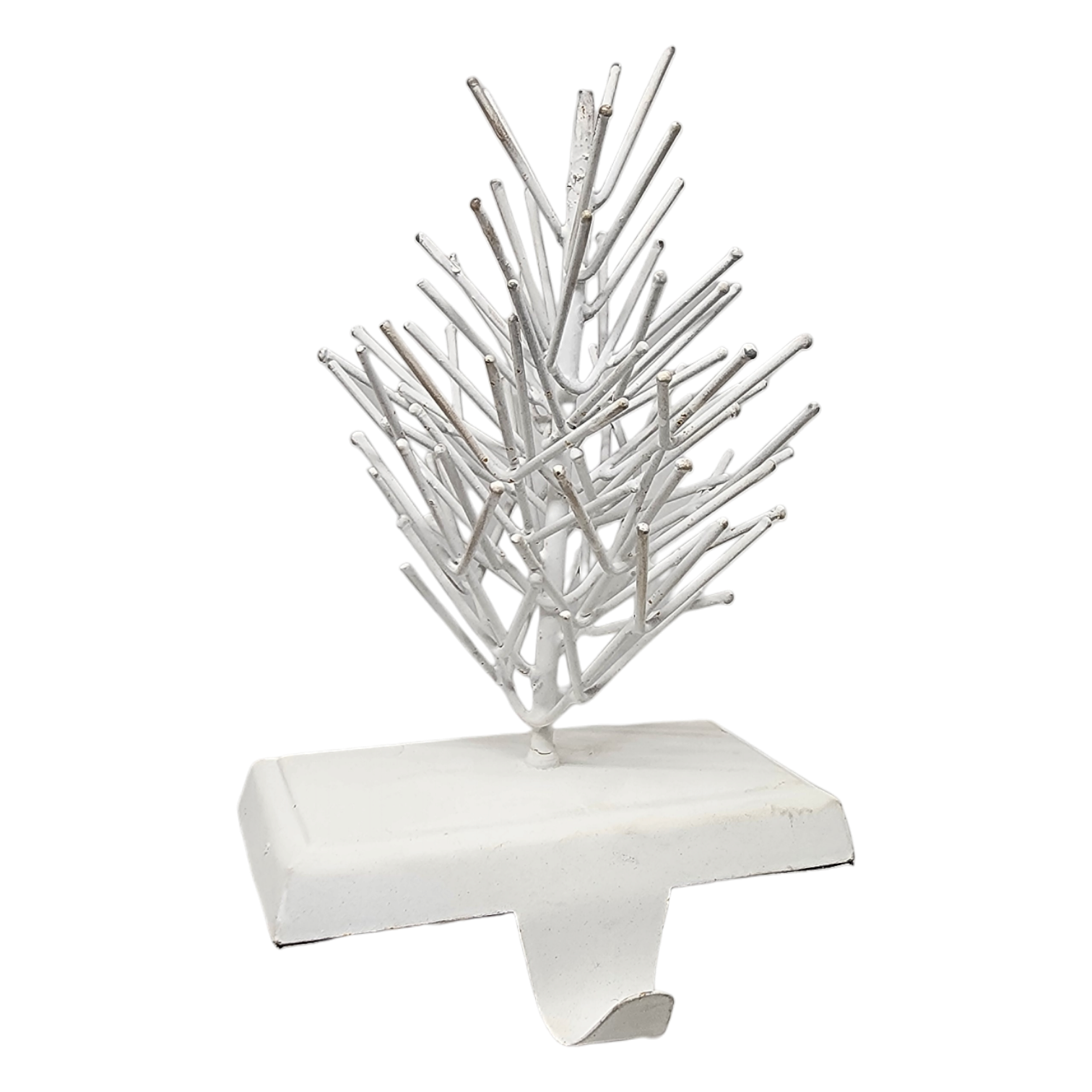 White Tree Stocking Hanger