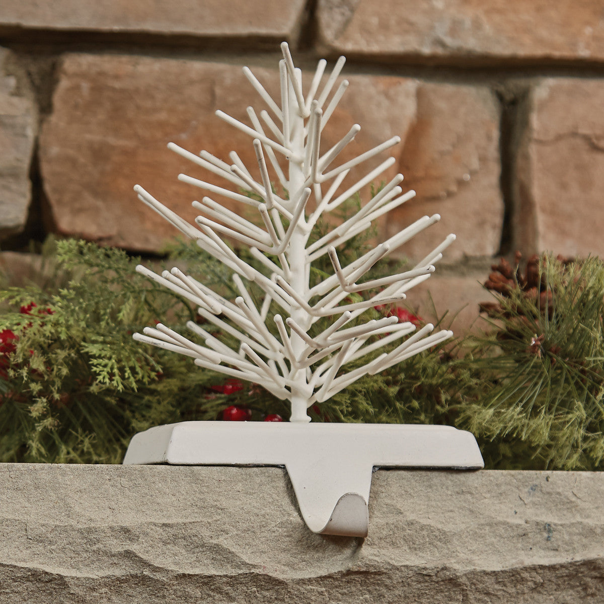 White Tree Stocking Hanger