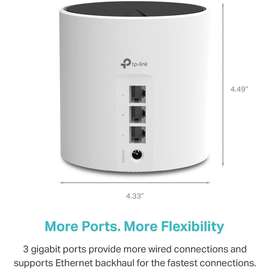 WiFi 6 Mesh Router - TP-Link Deco X55 AX3000 Whole Home Dual Band | TeciSoft DECO X55(1-PACK)