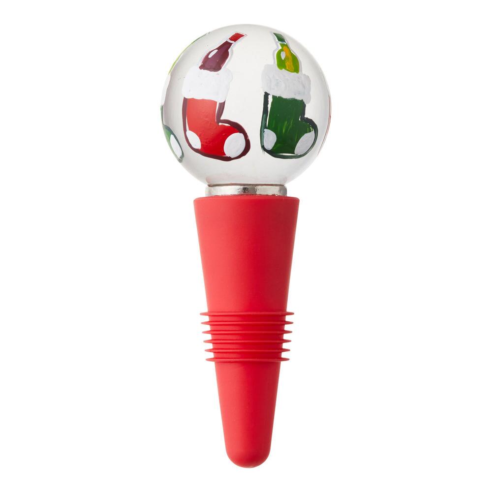 Wine Stopper - Wine bottle in Stockings