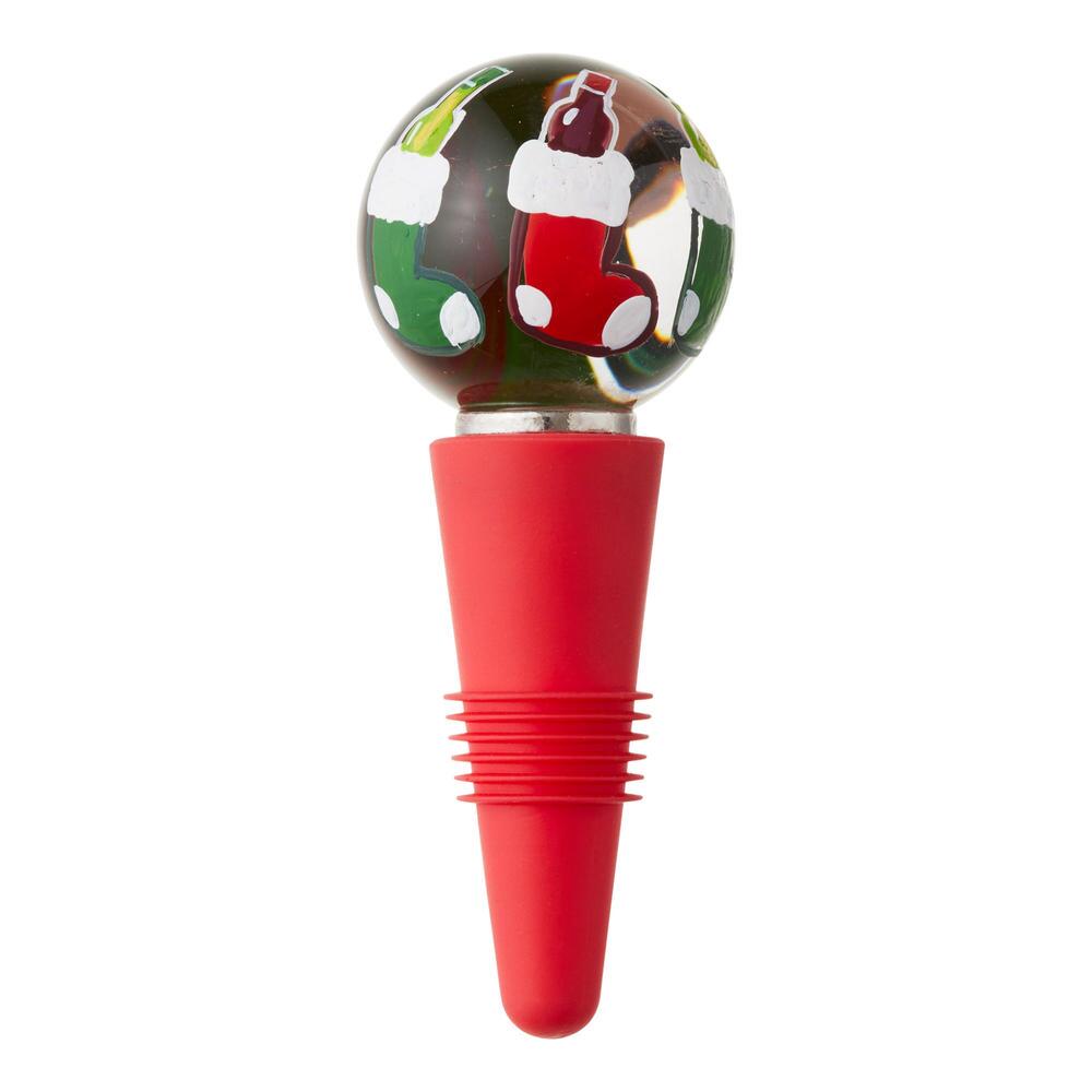 Wine Stopper - Wine bottle in Stockings