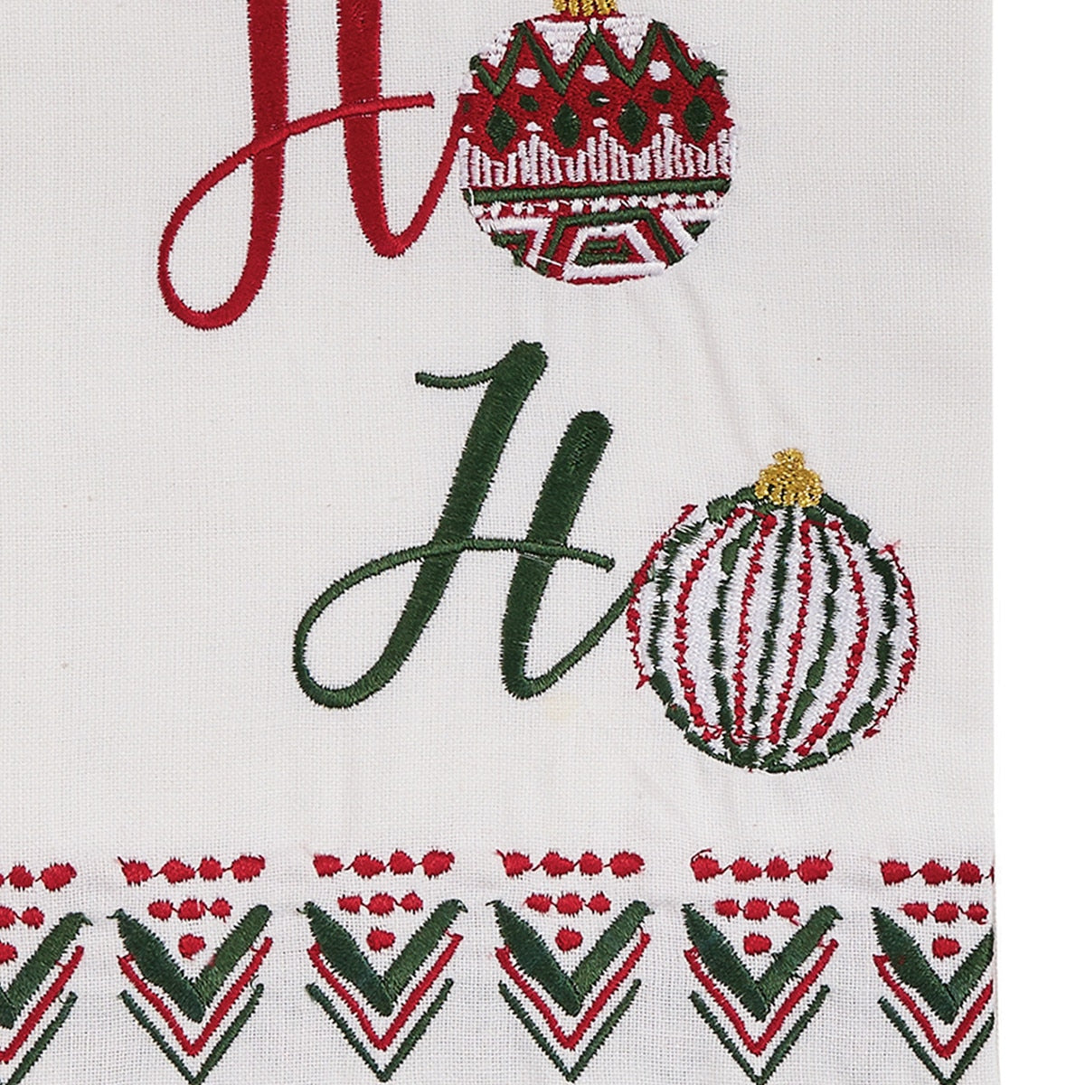 Winter Moment Embroidered Decorative Dishtowel