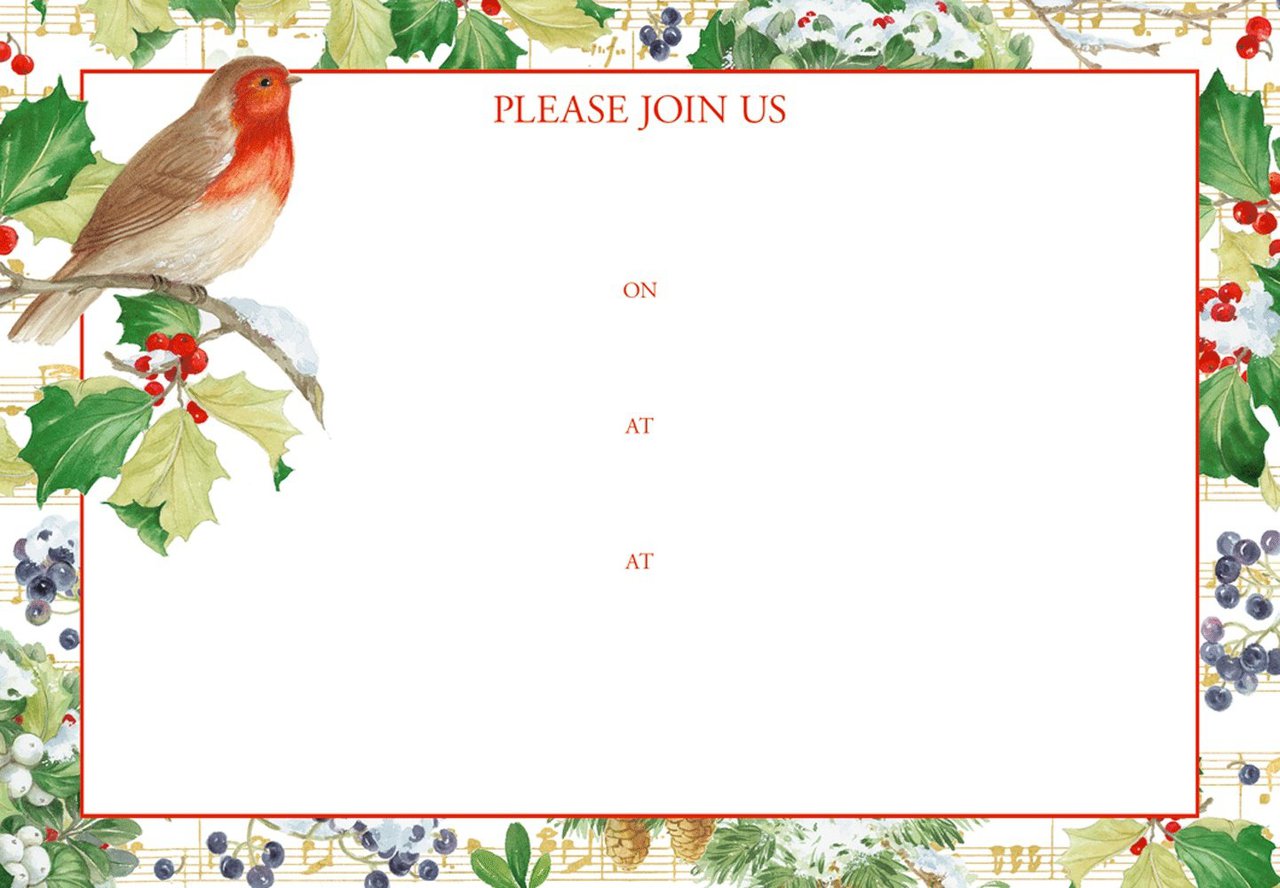 Winter Song - Foil Invite