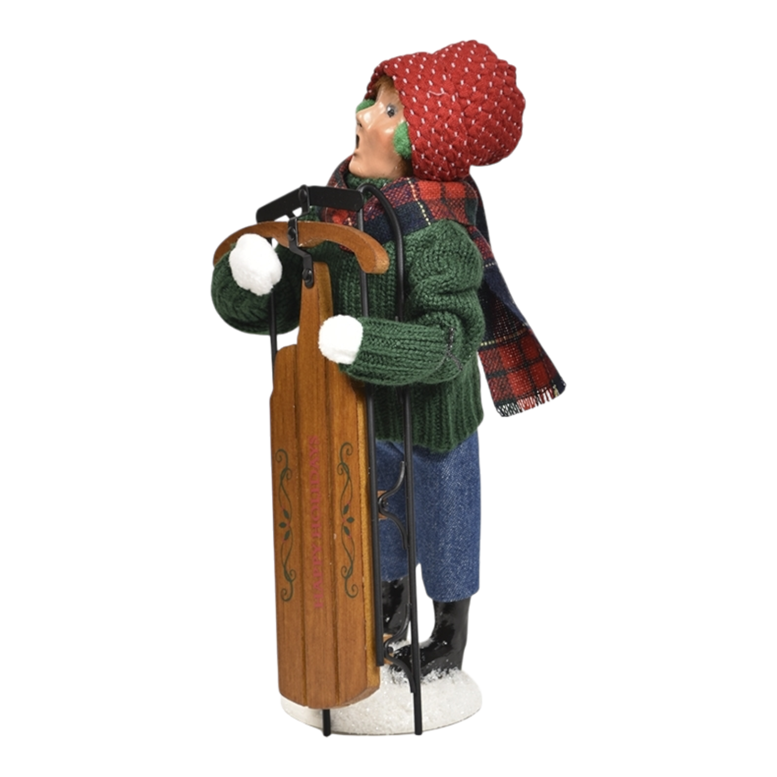 Winter Sports Family - Sledding Boy