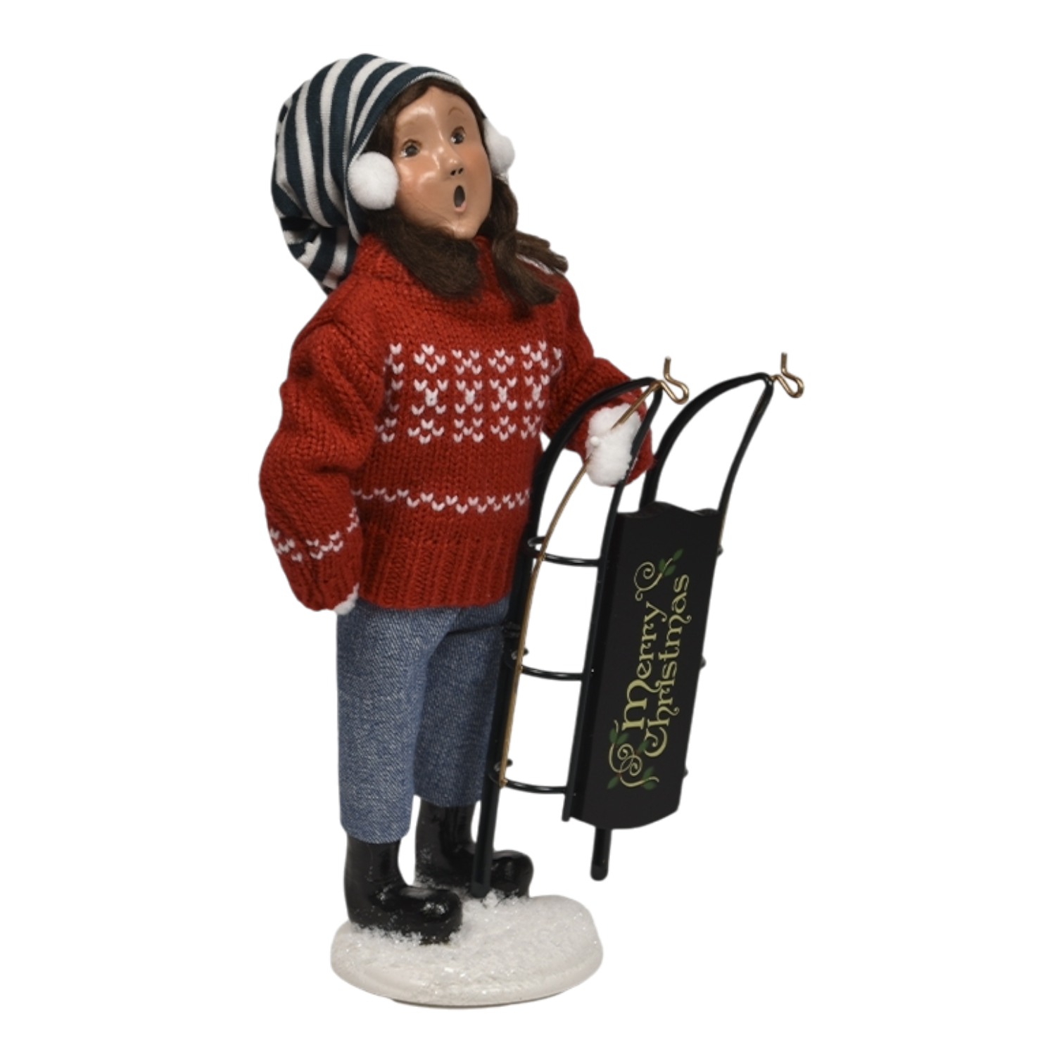 Winter Sports Family - Sledding Girl