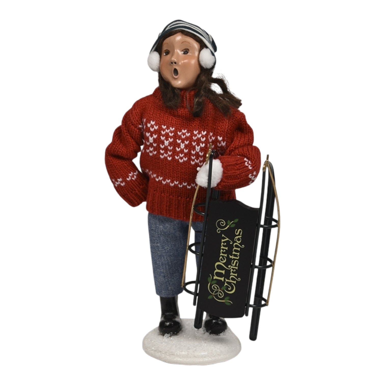 Winter Sports Family - Sledding Girl