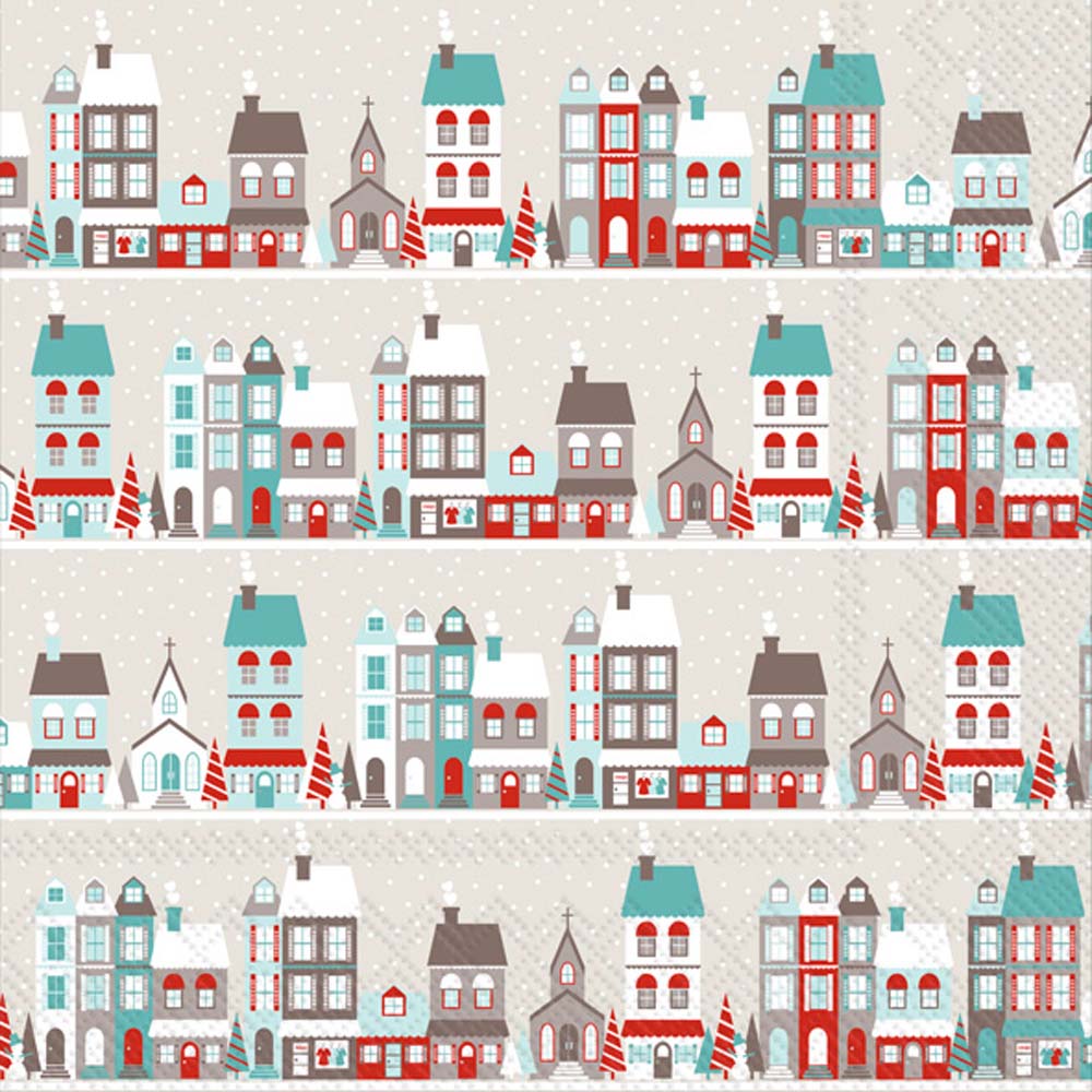 Winter Village - Lunch Napkin