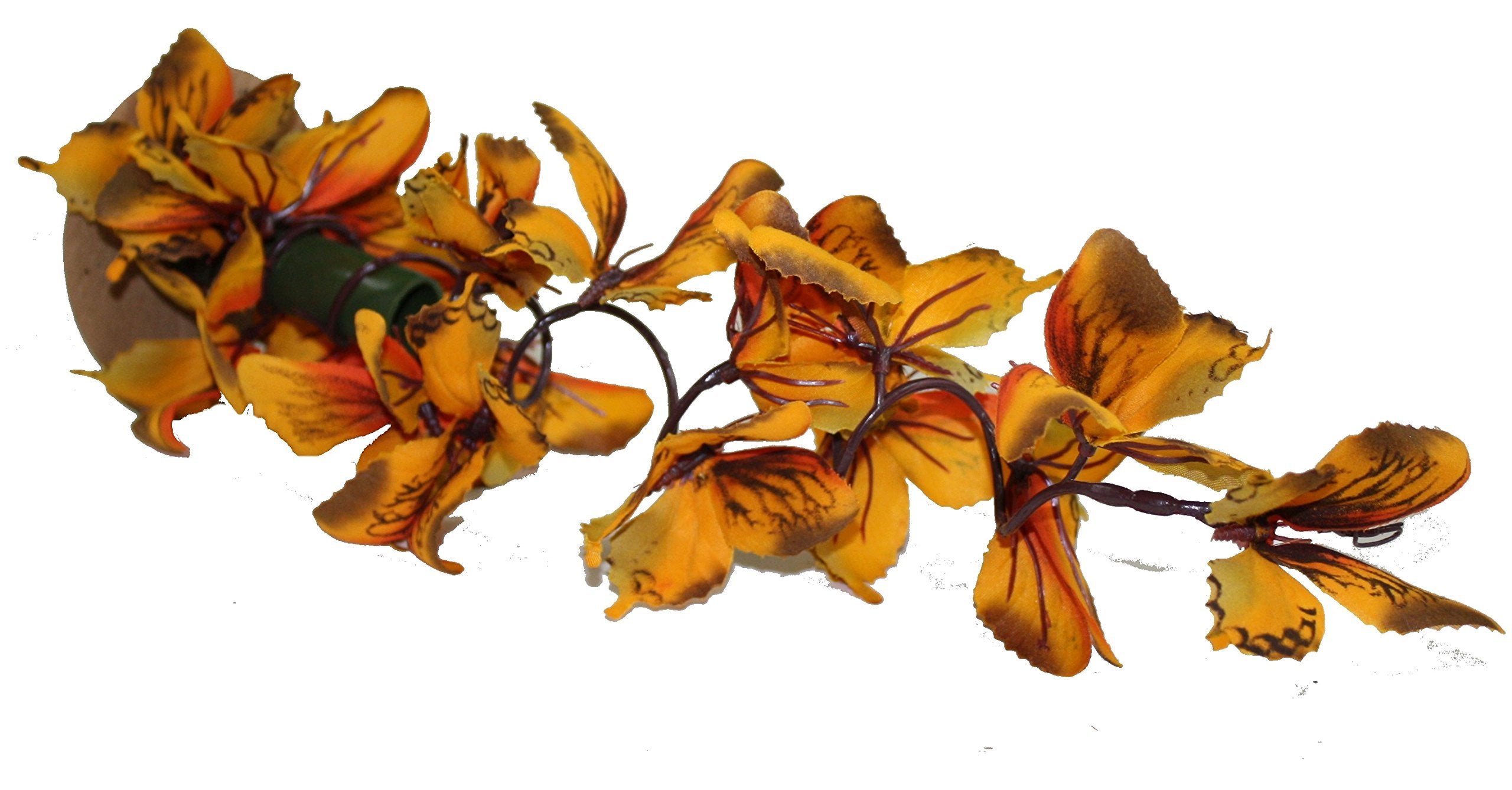 Wire Butterfly Garland - Orange