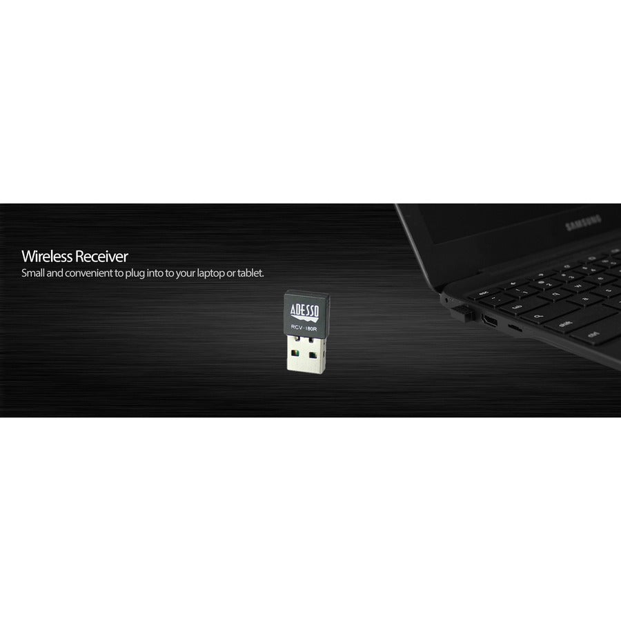 Adesso 2.4 GHz Wireless Ergonomic Trackball Keyboard WKB-3500UB