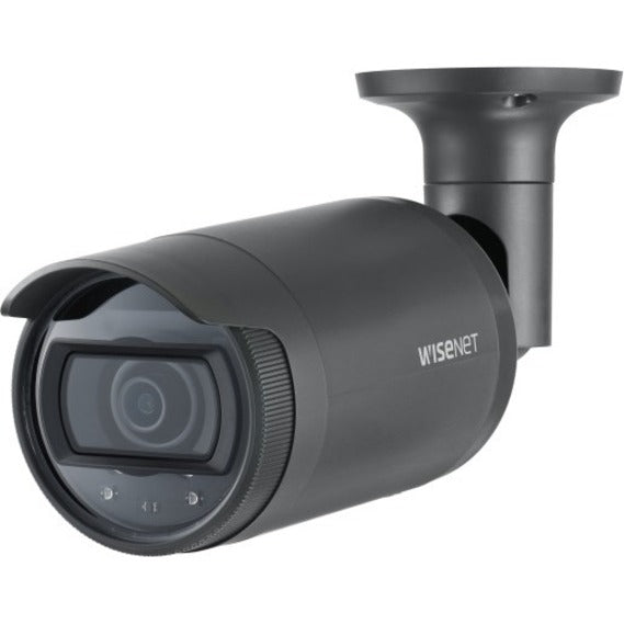 Wisenet LNO-6012R 2 Megapixel Outdoor HD Network Camera - Color, Monochrome - Bullet - Dark Gray