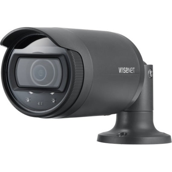 Wisenet LNO-6022R 2 Megapixel Outdoor HD Network Camera - Color, Monochrome - Bullet - Dark Gray