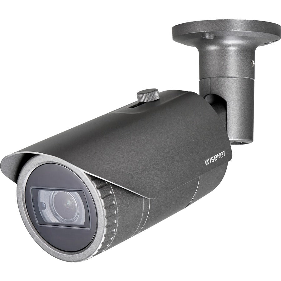 Wisenet QNO-6082R1 2 Megapixel HD Network Camera - Color - Bullet - Dark Gray - 98.43 ft
