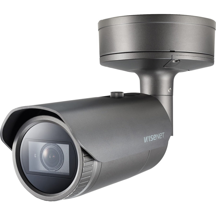 Wisenet XNO-8080R 5 Megapixel Network Camera - Color - Bullet - Dark Gray