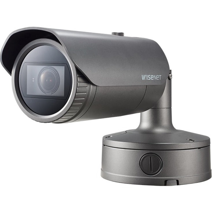 Wisenet XNO-9082R Outdoor 4K Network Camera - Color - Bullet - Dark Gray