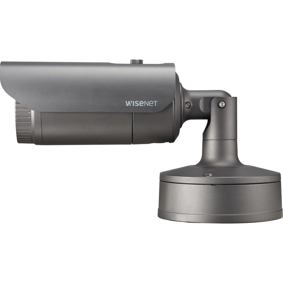 Wisenet XNO-9082R Outdoor 4K Network Camera - Color - Bullet - Dark Gray