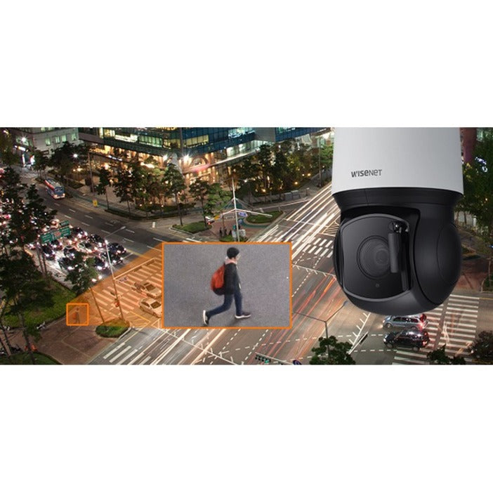 Wisenet XNP-8300RW 6 Megapixel Outdoor Network Camera - Color, Monochrome - Dome - White, Black