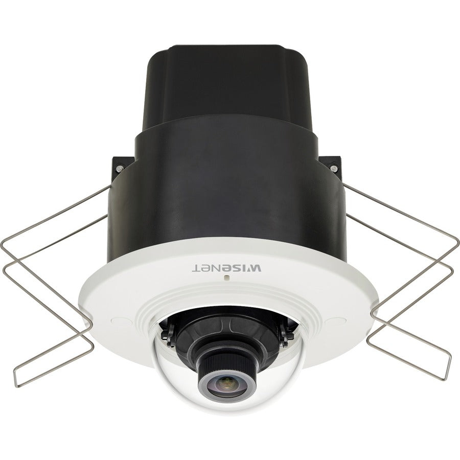 Wisenet XND-8020F 5 Megapixel Indoor Network Camera - Color - Dome - Black, Ivory