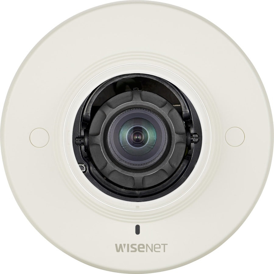 Wisenet XND-8020F 5 Megapixel Indoor Network Camera - Color - Dome - Black, Ivory