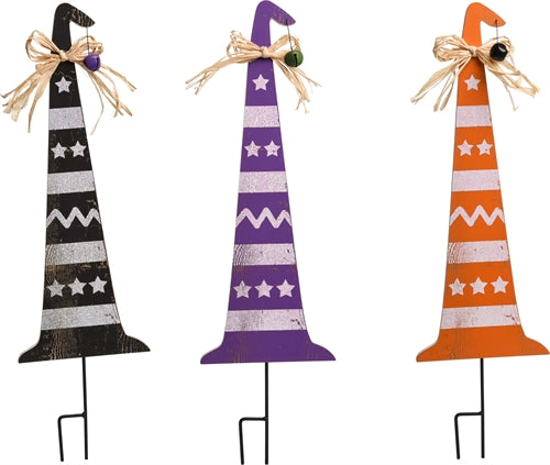 Witch Hat Lawn Stake Purple