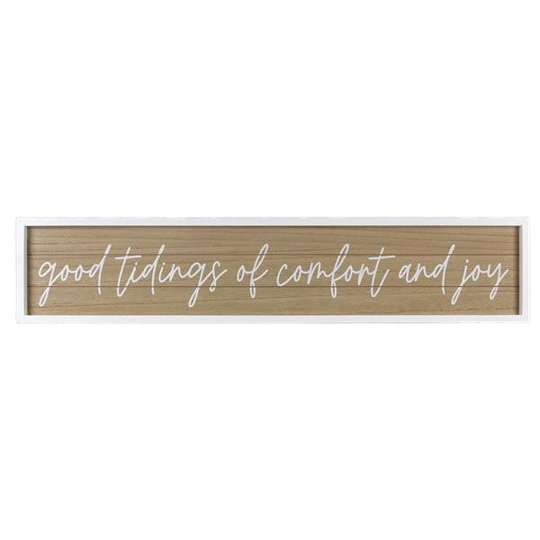 Wood Framed Christmas Wall Sign