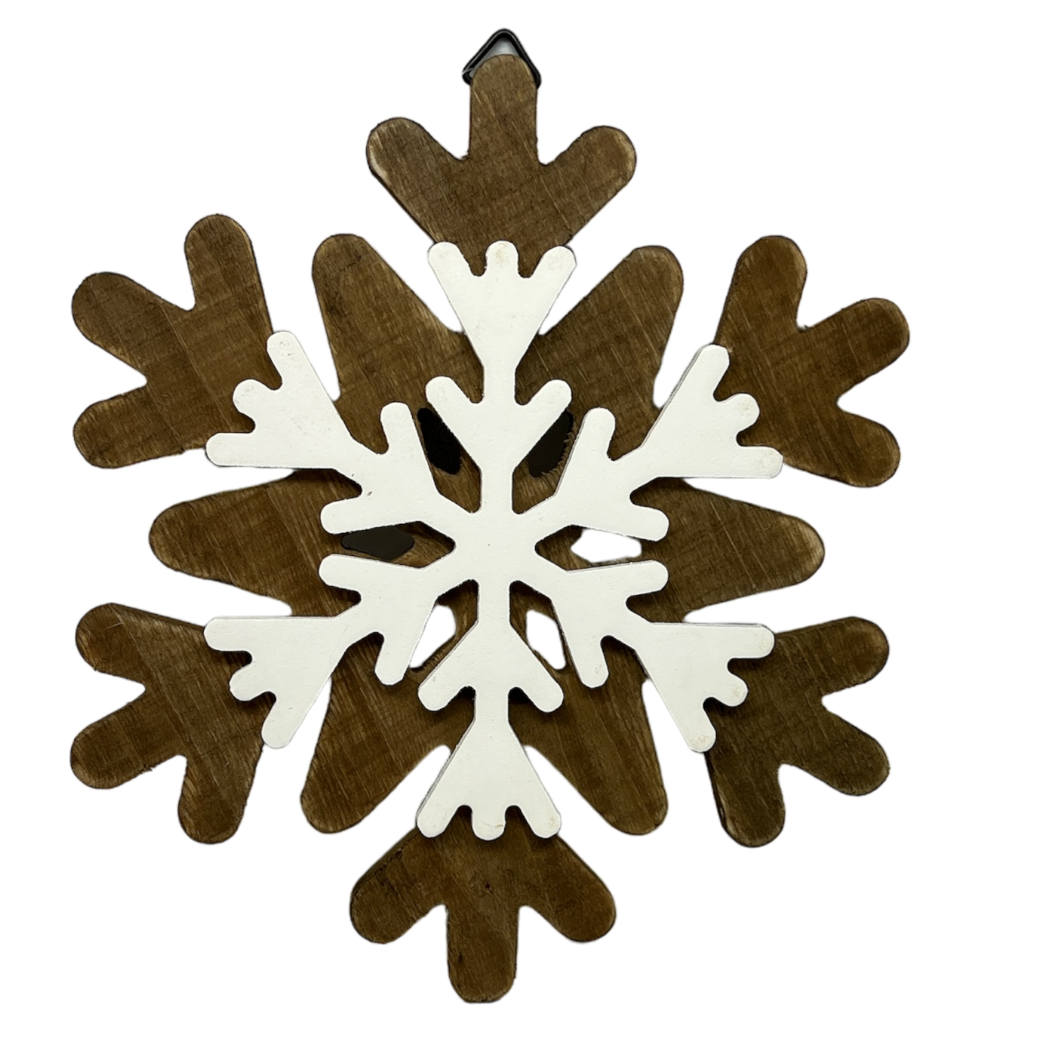 Wood Layered Snowflake Decor -