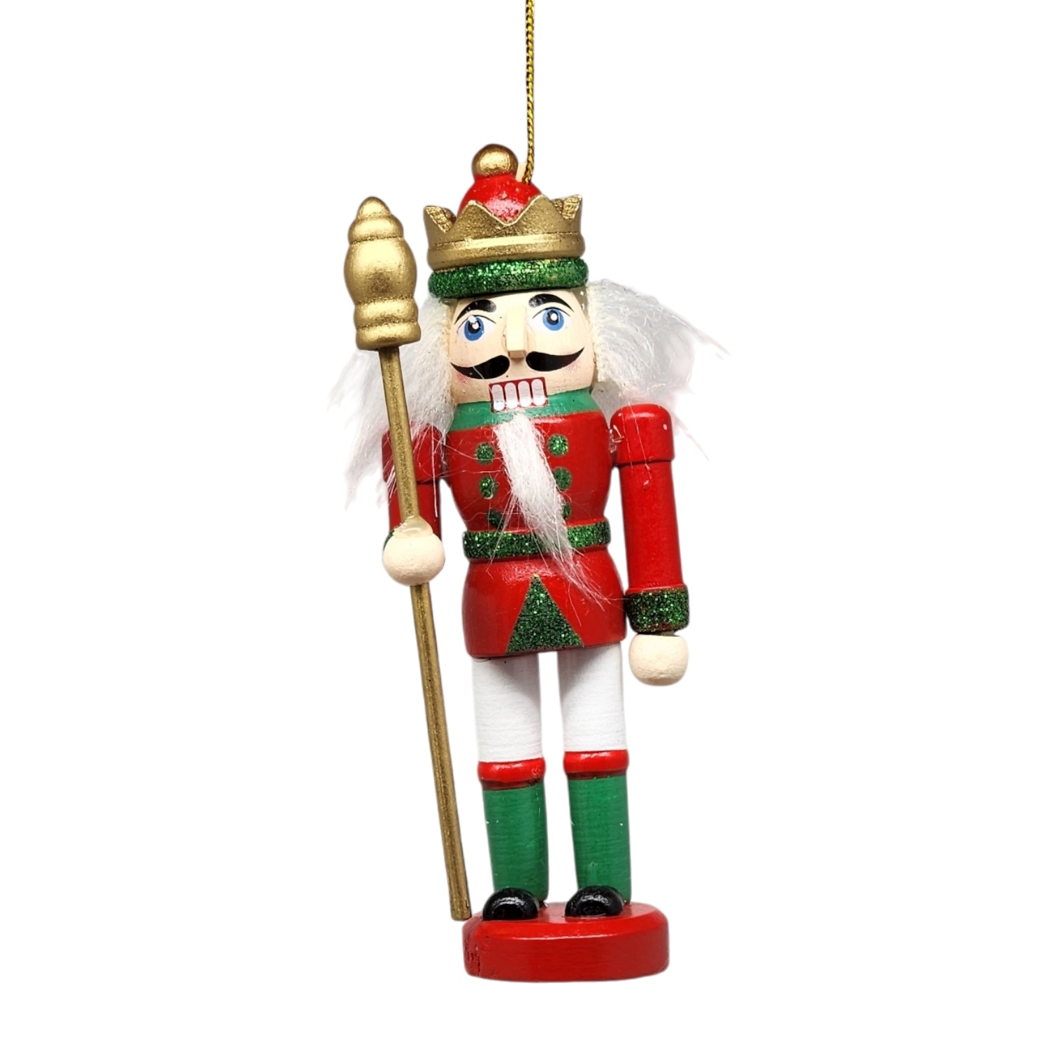 Wood Nutcracker Ornament - King