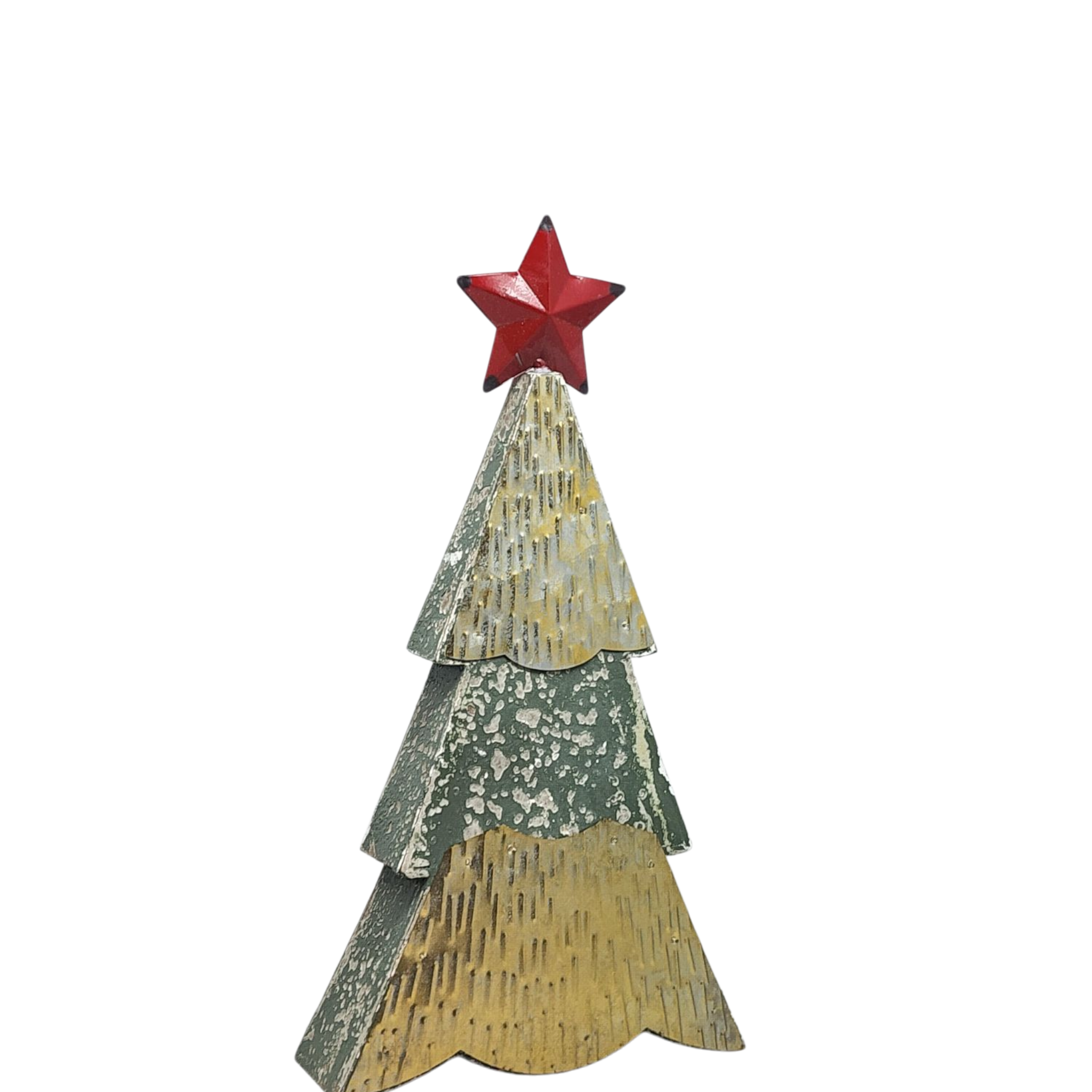 Wood and Metal Holiday Tree -