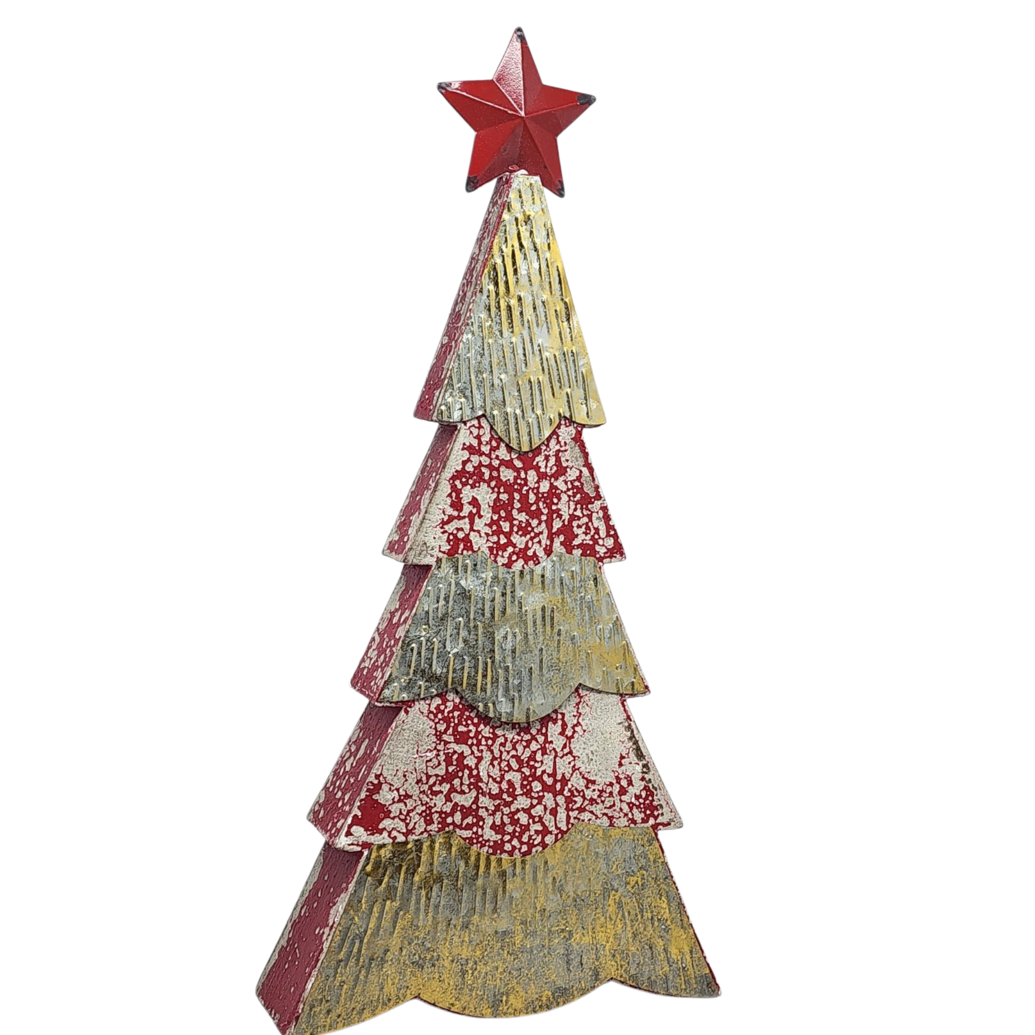 Wood and Metal Holiday Tree -