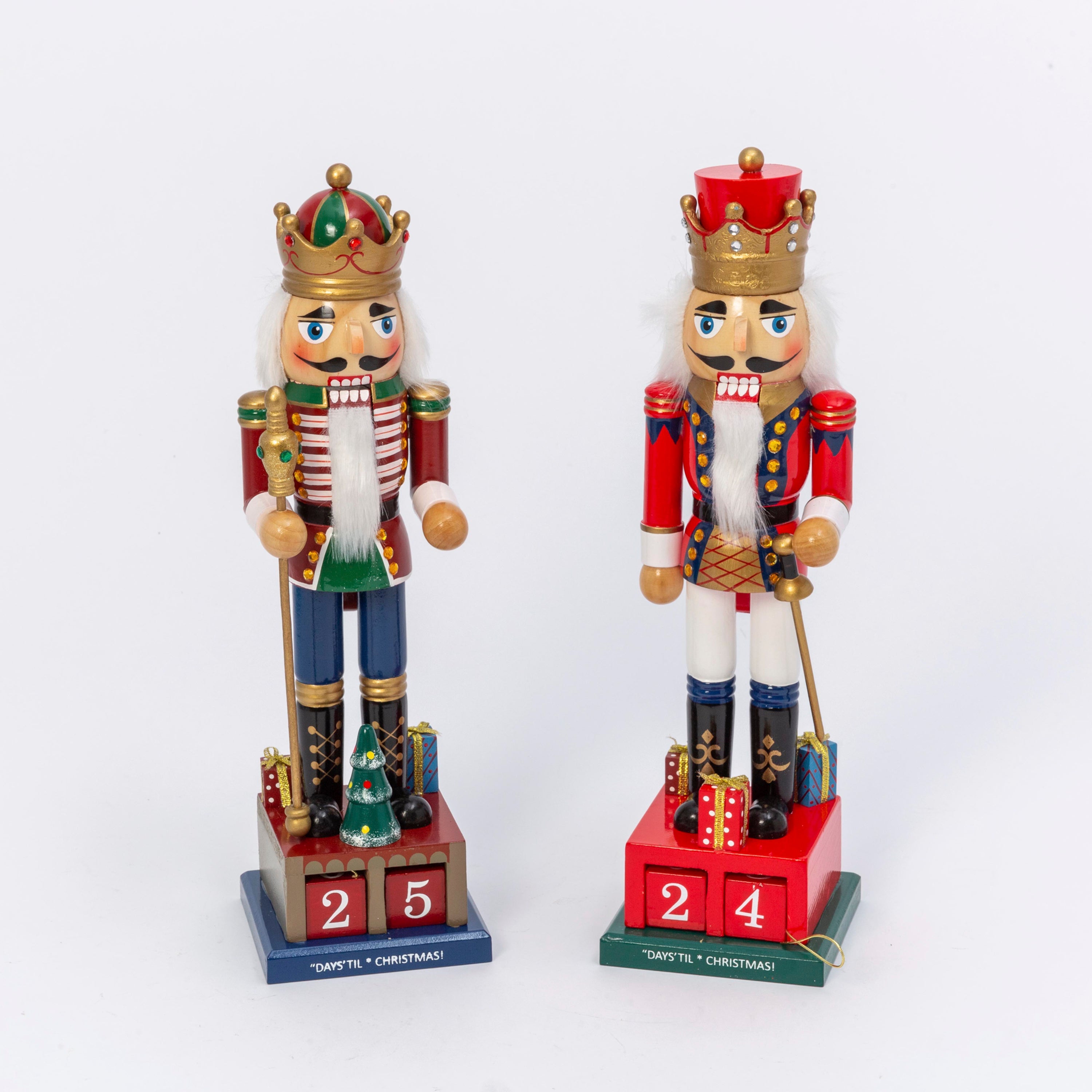 Wooden 15" Countdown Nutcracker -