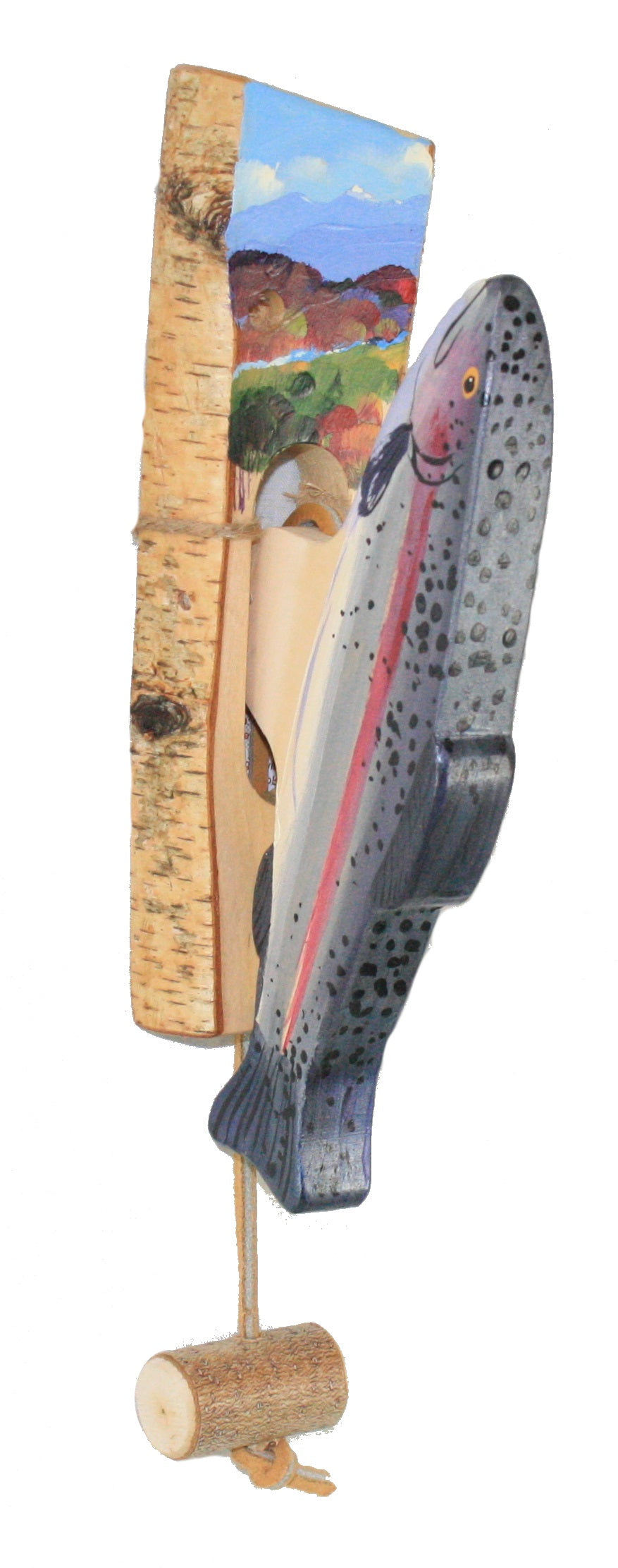 Wooden Carved Door Knockers - Trout