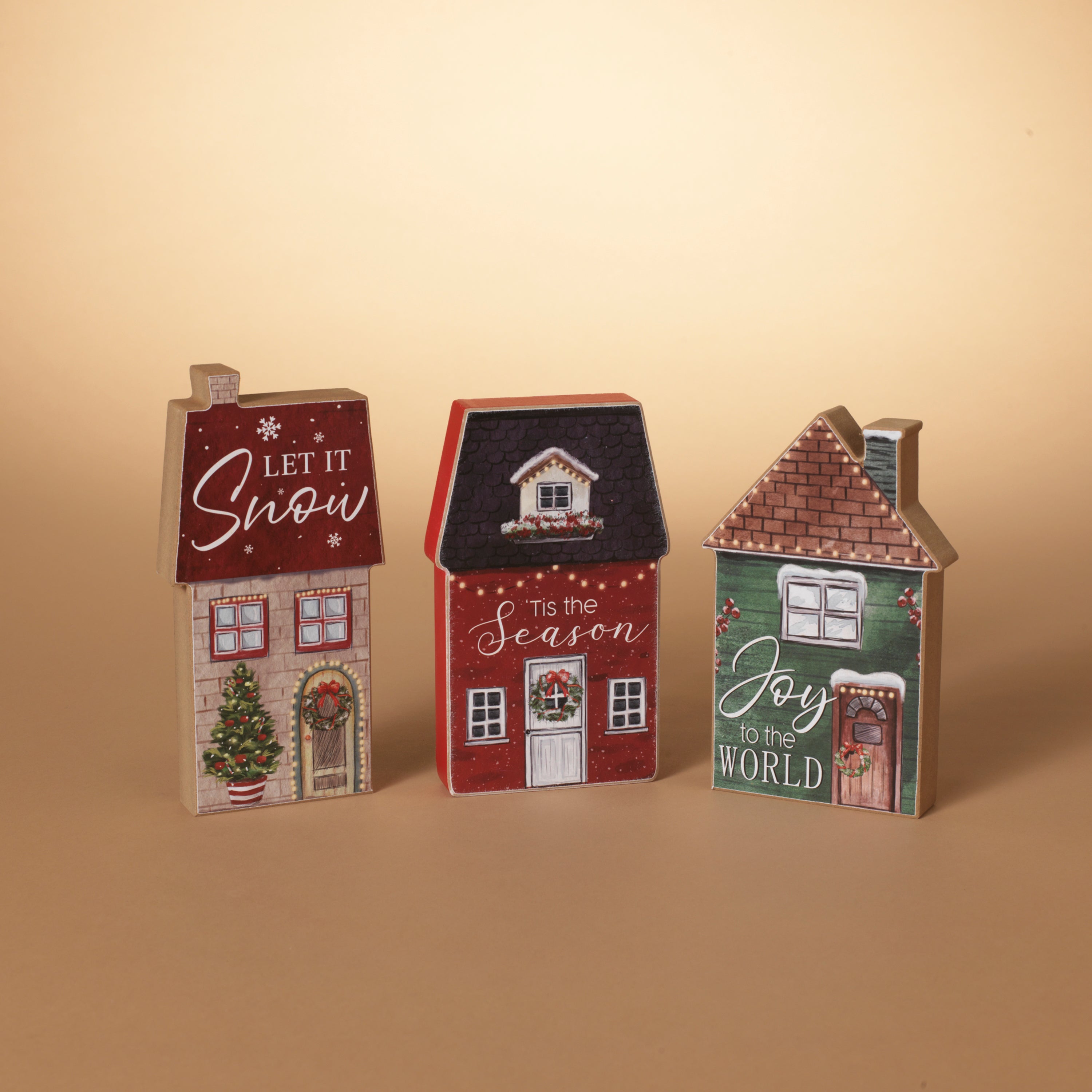 Wooden Holiday House Block -