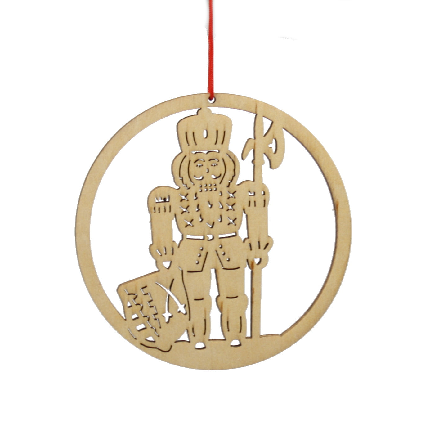 Wooden Holiday Icon Ornament - Ring - Nutcracker