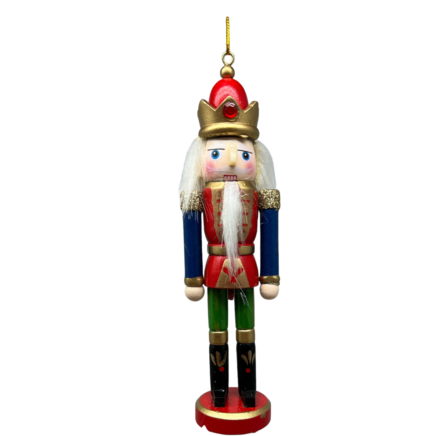 Wooden Nutcracker Ornament - King