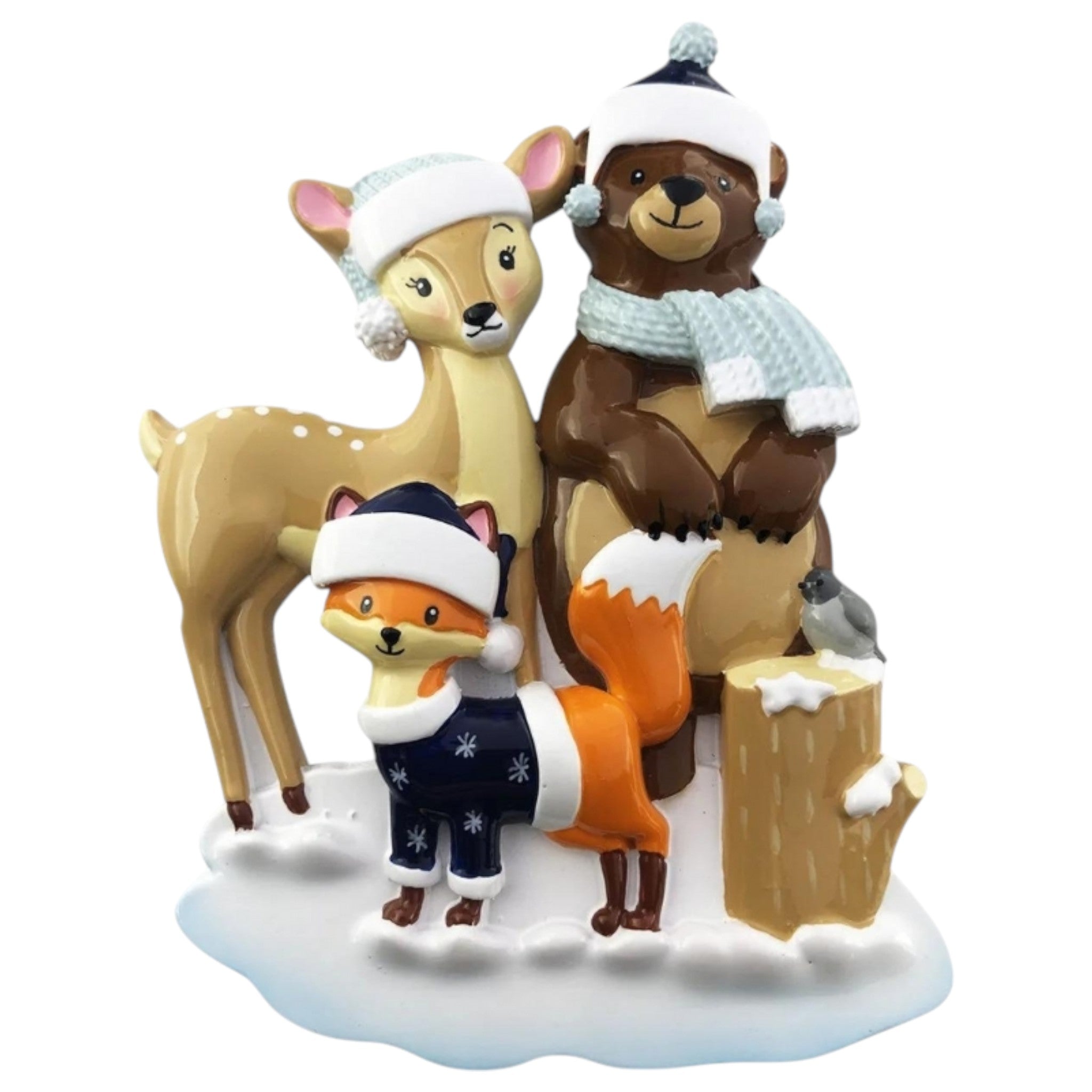 Woodland Family of 3 Ornament