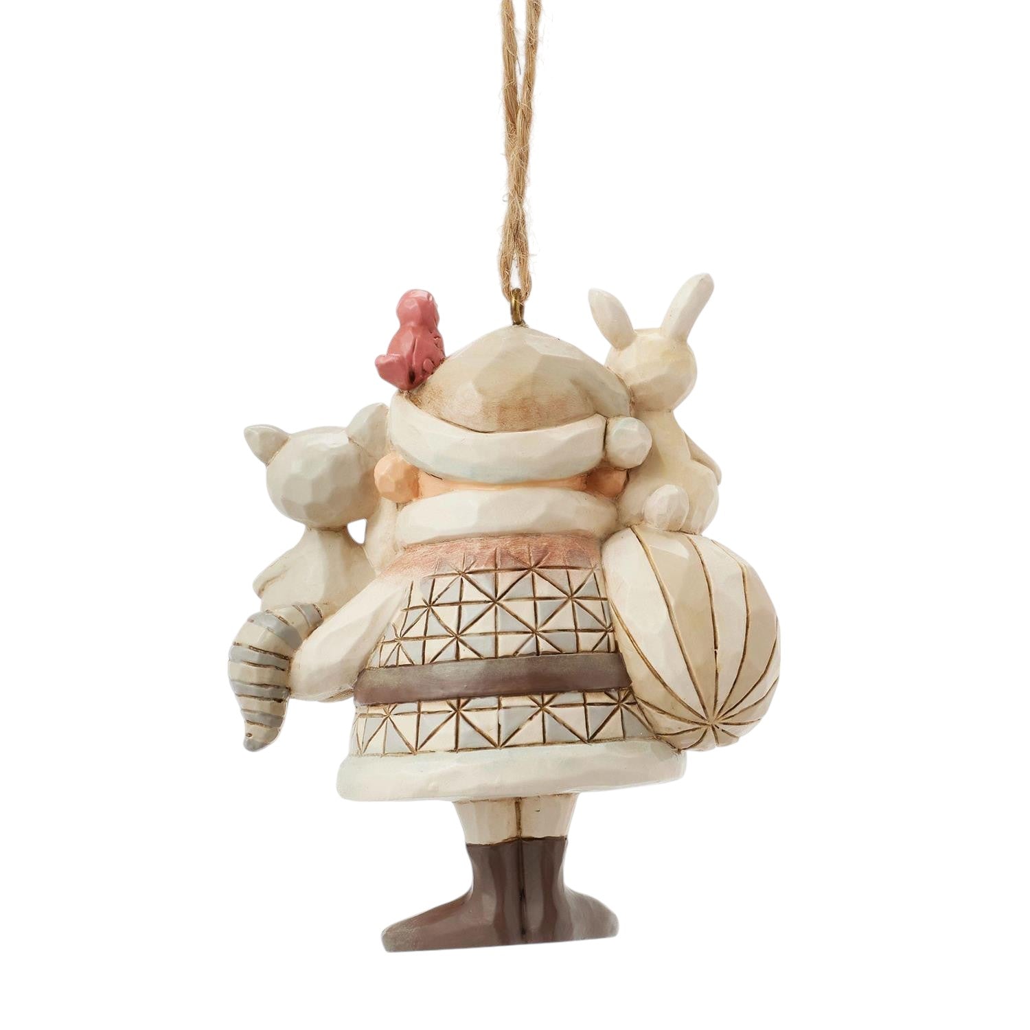 Woodland Santa with Animals Ornament