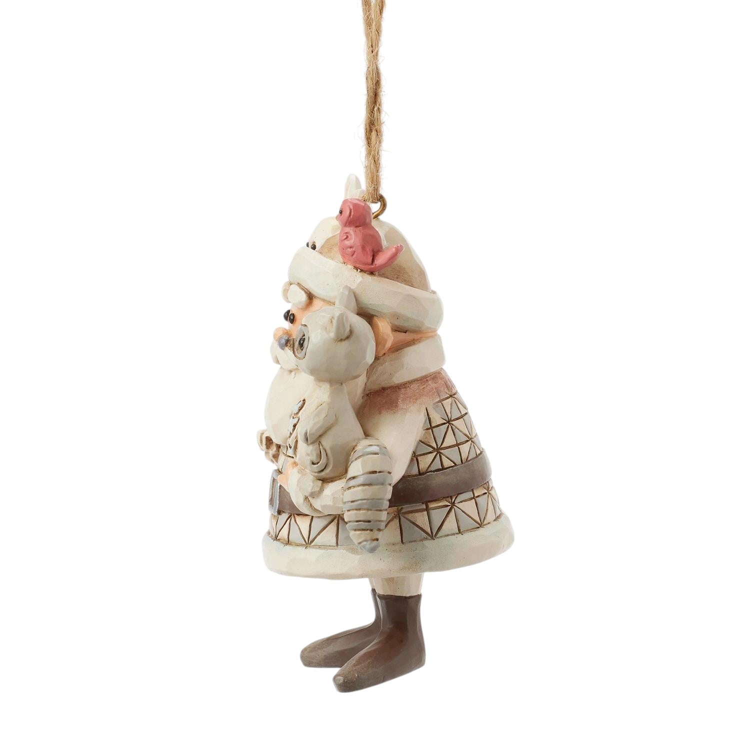 Woodland Santa with Animals Ornament
