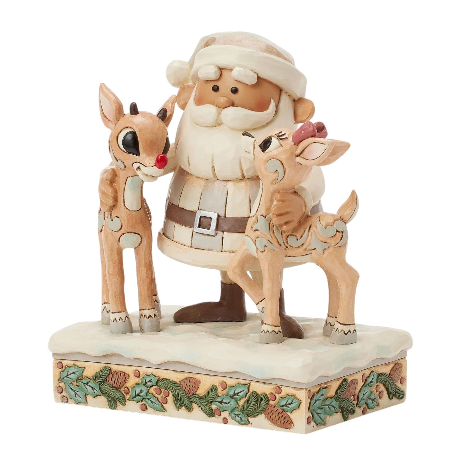 Woodland Santa with Rudolph and Clarice