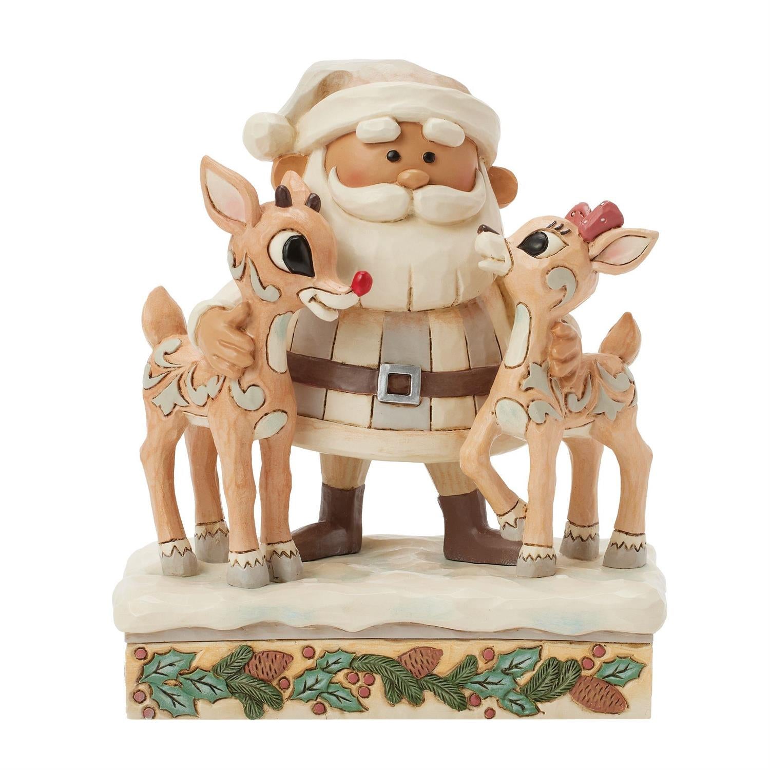 Woodland Santa with Rudolph and Clarice