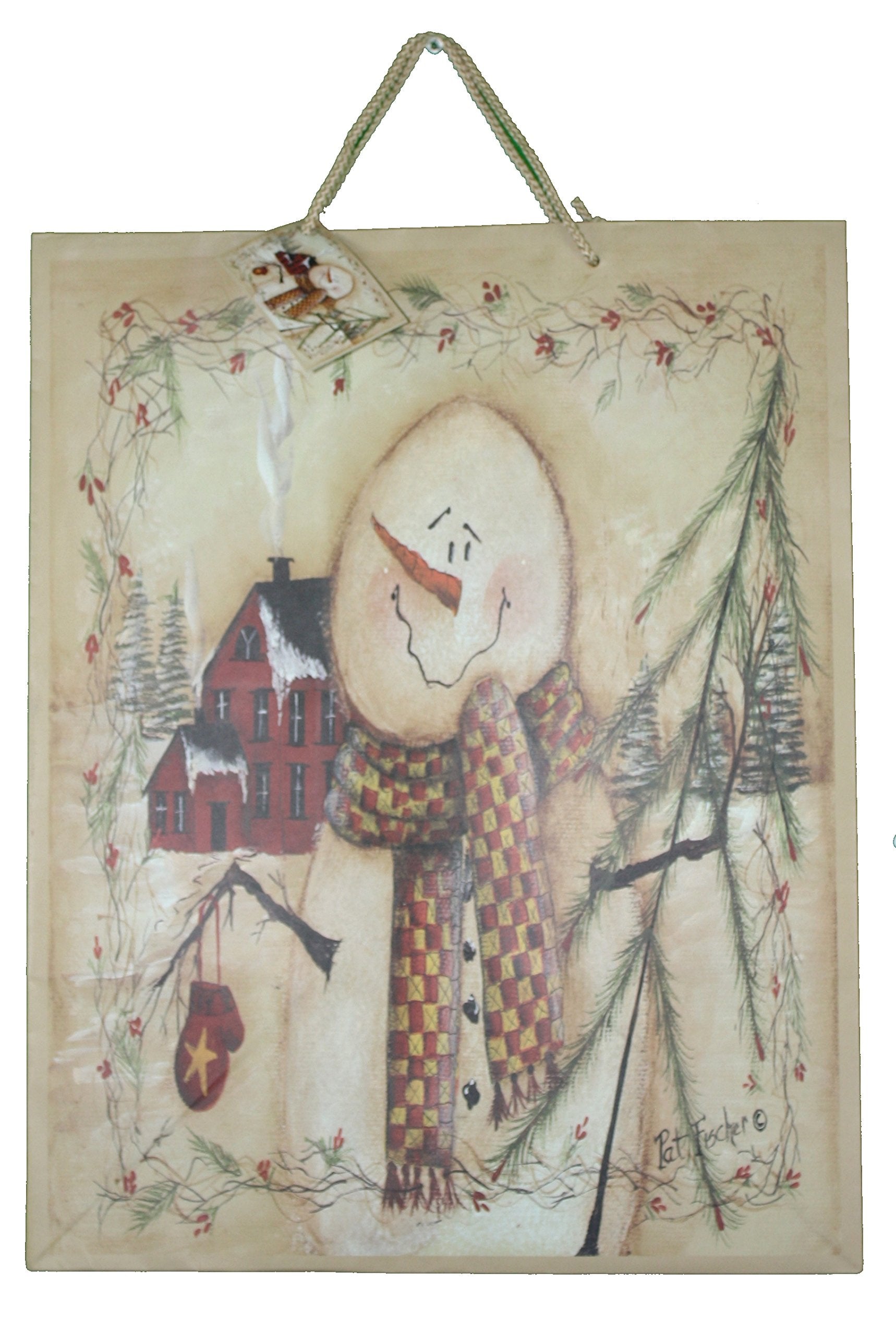 Woodland Snowman Gift Bag - Jumbo