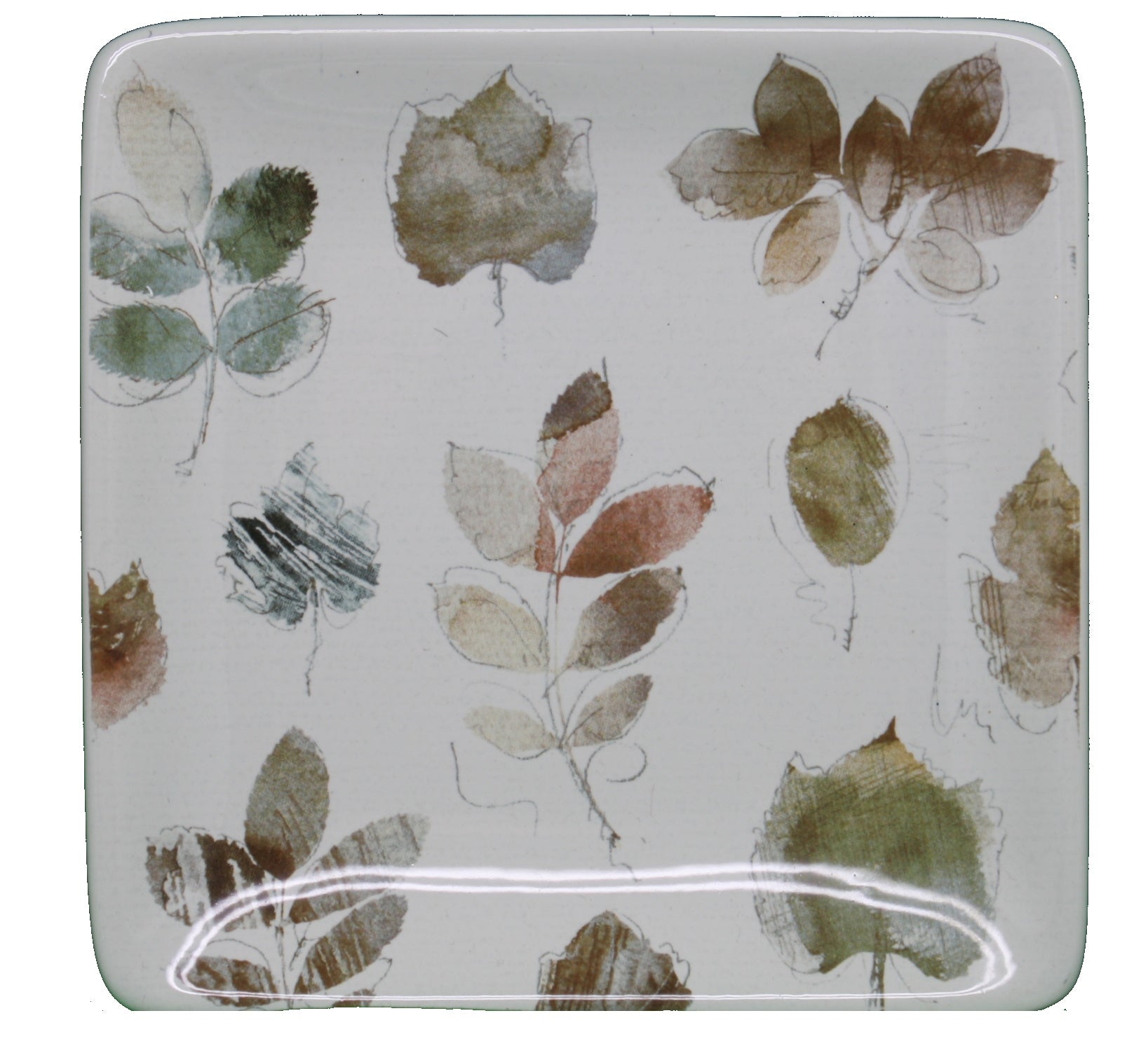 Woodland Walk Canape Plate Leaves