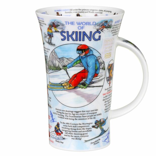 World Of Skiing Fine Bone China Mug Glencoe Style By Dunoon