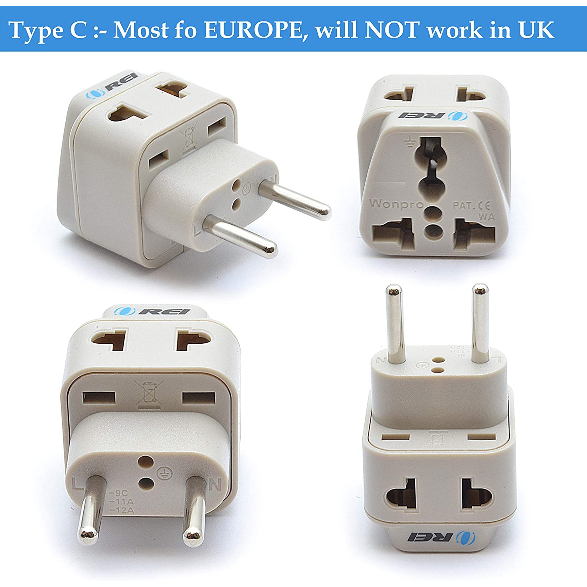 World Travel Adapter Plug International- All in One- Compact Design (DB7-SET)