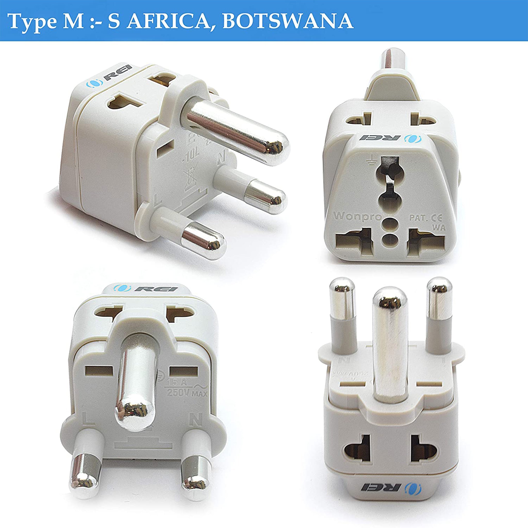 World Travel Adapter Plug International- All in One- Compact Design (DB7-SET)