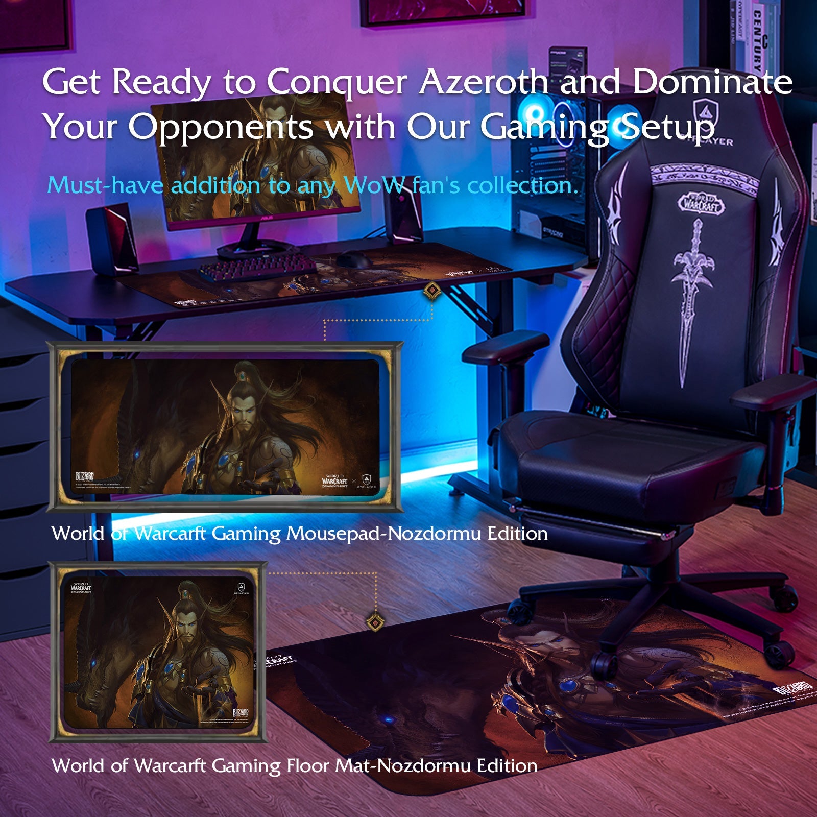 World of Warcraft®: Dragonflight Mousepad / Floor Mat-Nozdormu Edition