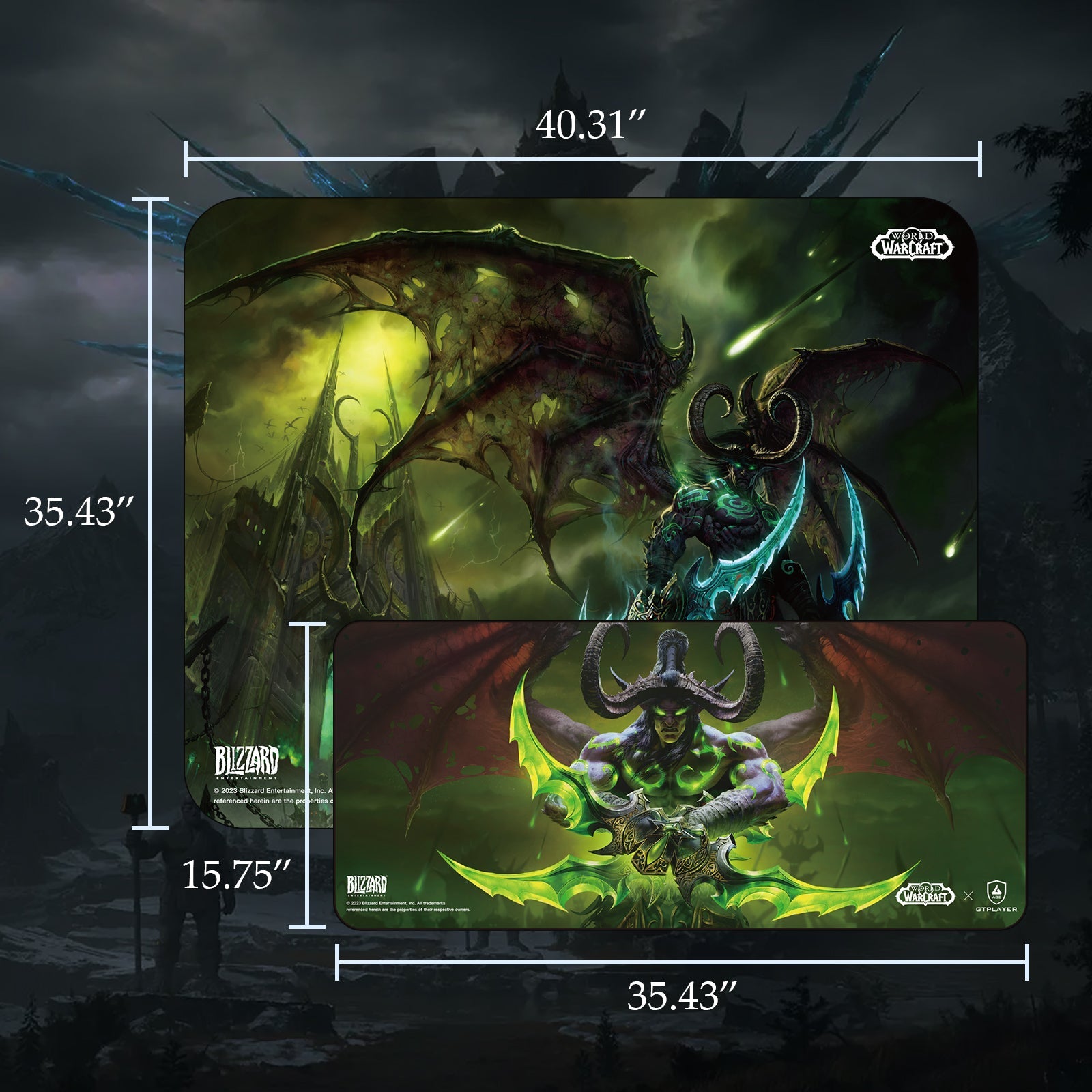 World of Warcraft® Mousepad / Floor Mat-Illidan Stormrage Edition