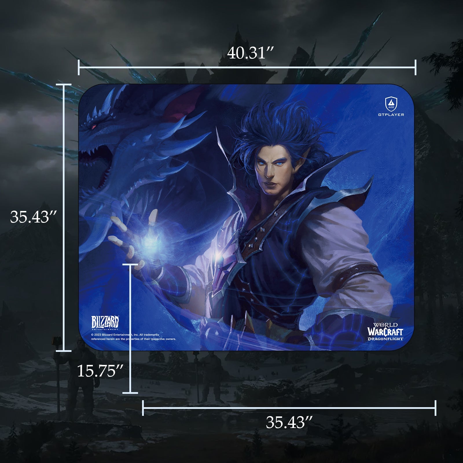 World of Warcraft®: Dragonflight Mousepad / Floor Mat-Kalecgos Edition