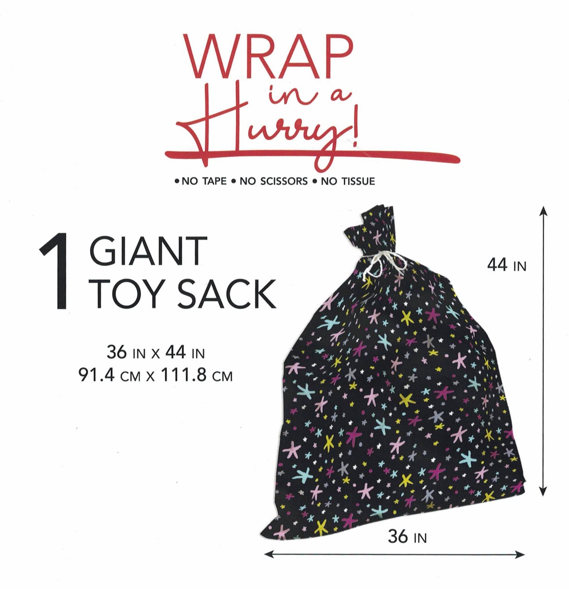 Wrap In A Hurry Giant Toy Sack - Flower Print